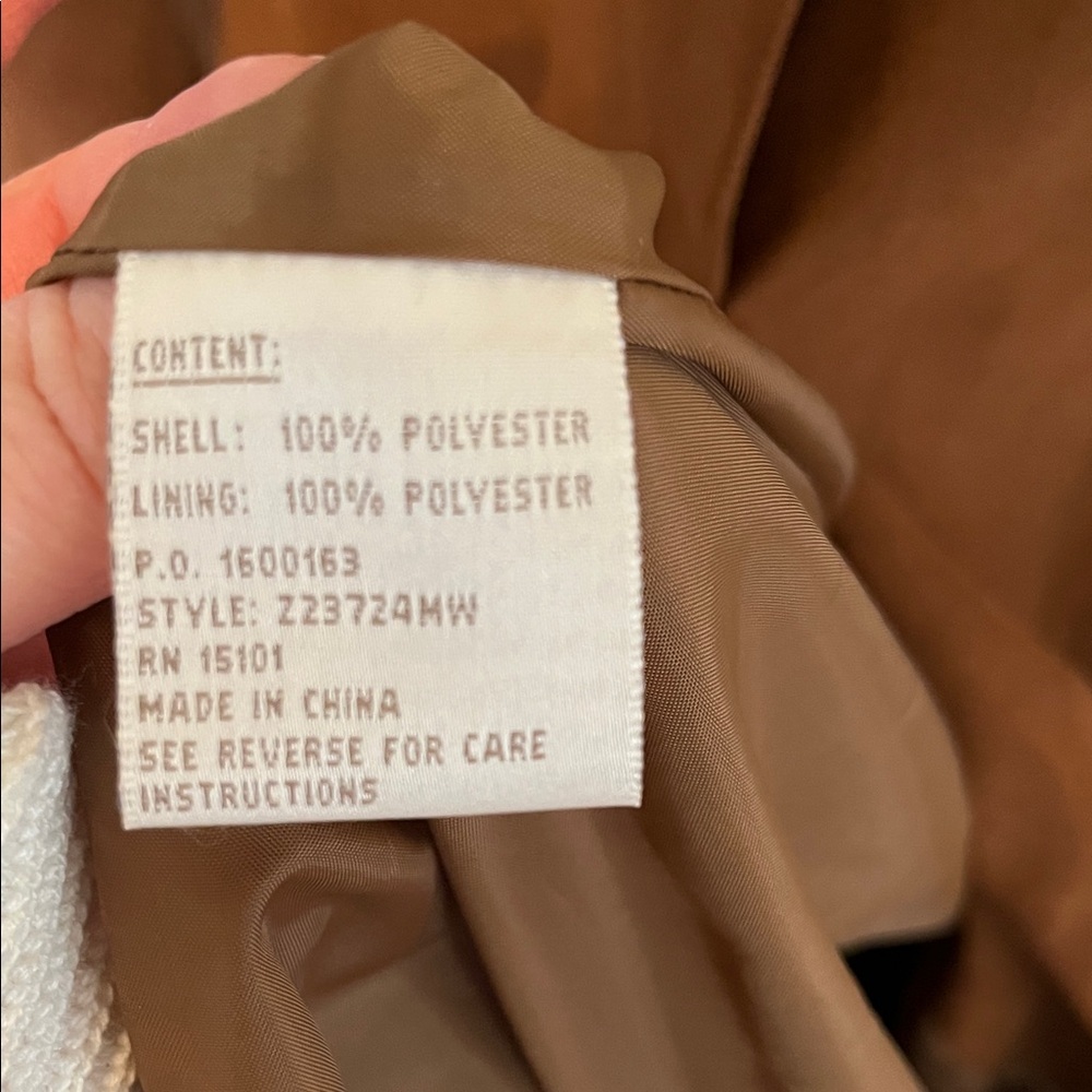 Jones New York Rich Brown Trench Coat - Picture 7 of 8